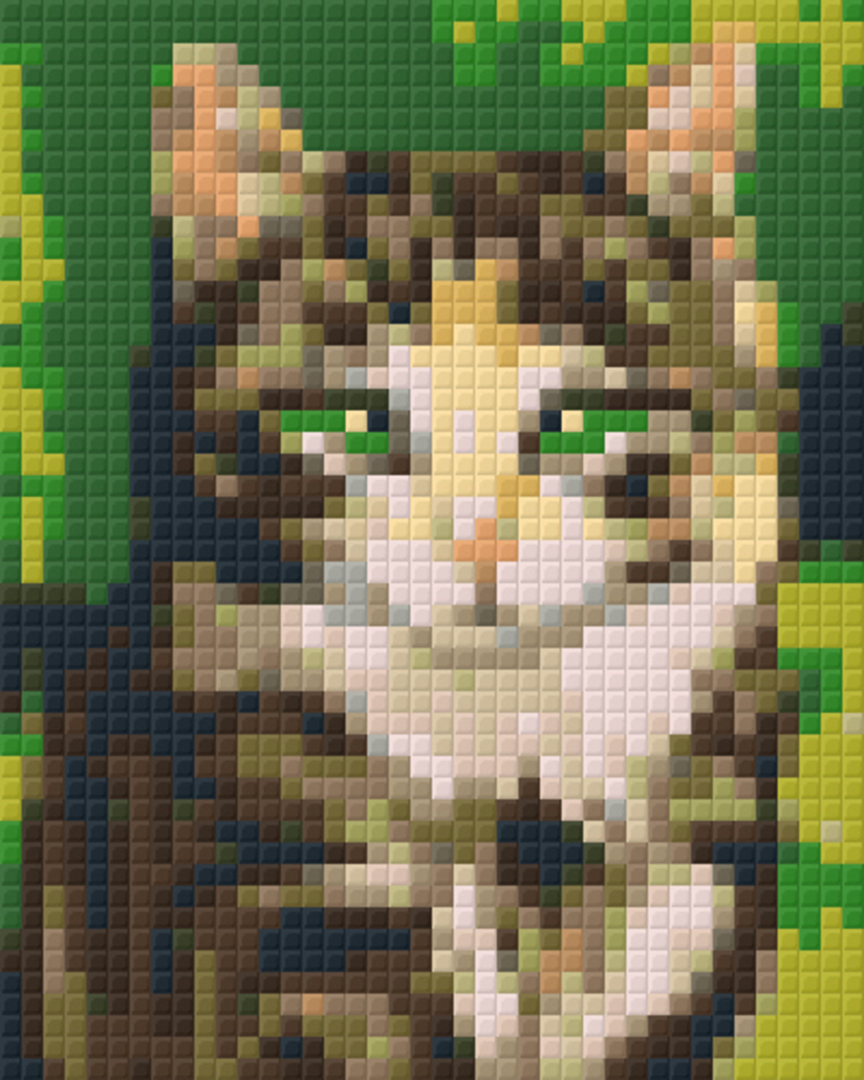 The Cat One [1] Baseplate PixelHobby Mini-mosaic Art Kit image 0